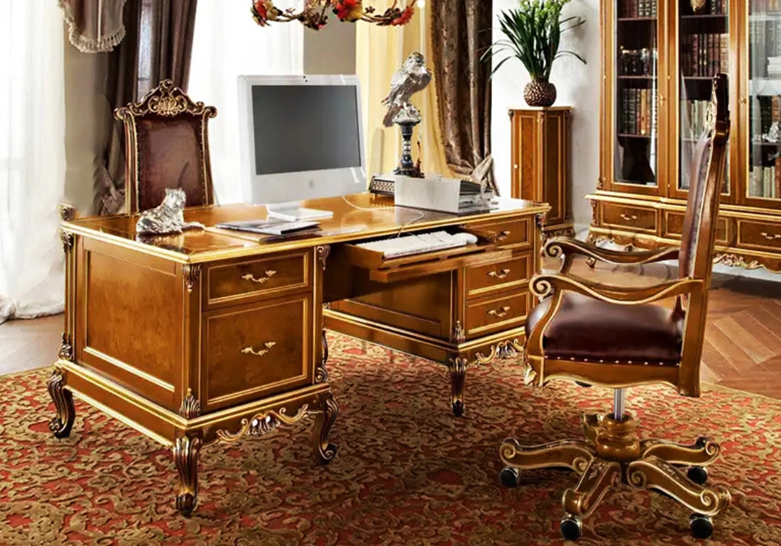 Luxury European Style Wooden Working Desk