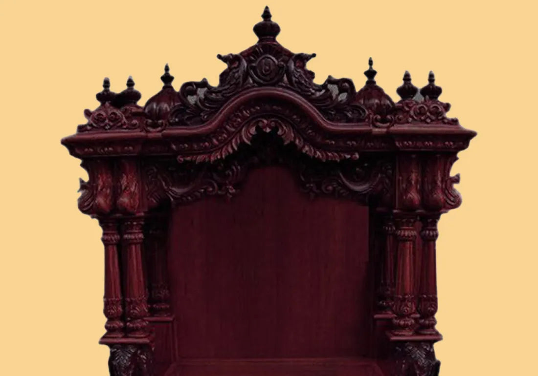 Luxurious European Teak Wooden Temple