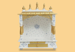 White Mininmalist Style Hindu Temple