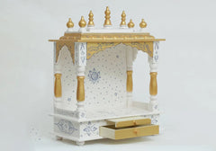 White Mininmalist Style Hindu Temple