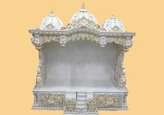 Beautiful Marble look Teak Wood Temple