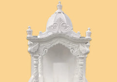 Marble Pattern Hand Carved Teak Wooden Temple