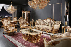 Luxury European Palace Style Antique Sofa Set