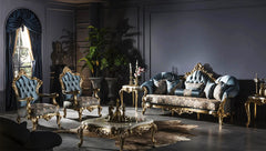 Luxury Living Room European Style Carving Sofa Set