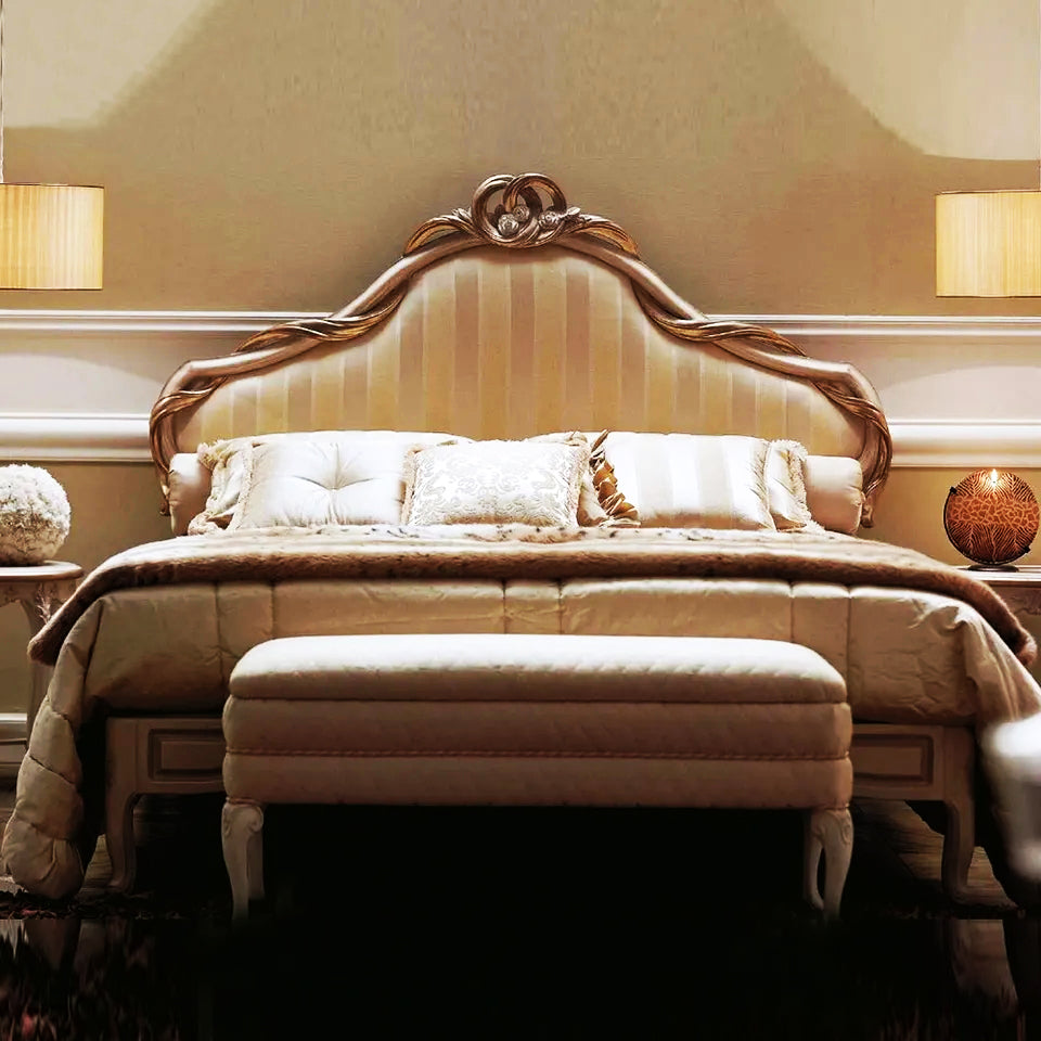 A luxurious bed set