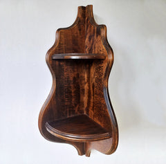 Antique Style Teakwood Corner Shelf