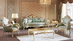 Luxury European Style Living Room Carving Sofa Set