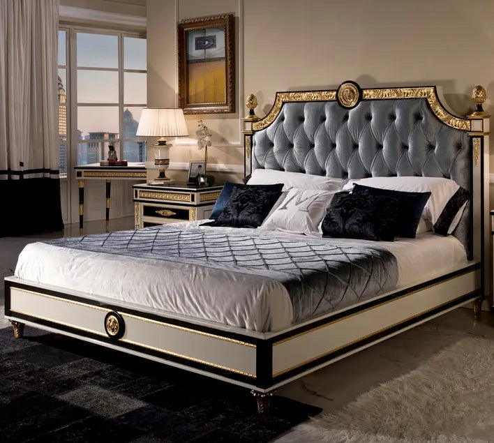 A luxurious bed set