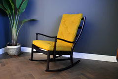 Solid Teak Wood Modern Rocking Chair