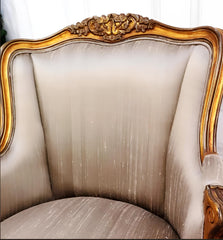 Luxury Classic Arabian Style Solid Teak Wood Hand Carving Arm Chair