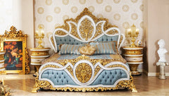 Luxury European Style Hand Carving Bed