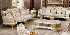 Luxury Modern European Style Hand Carving Sofa Set