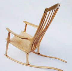 Handcrafted Solid Teakwood Rocking Chair