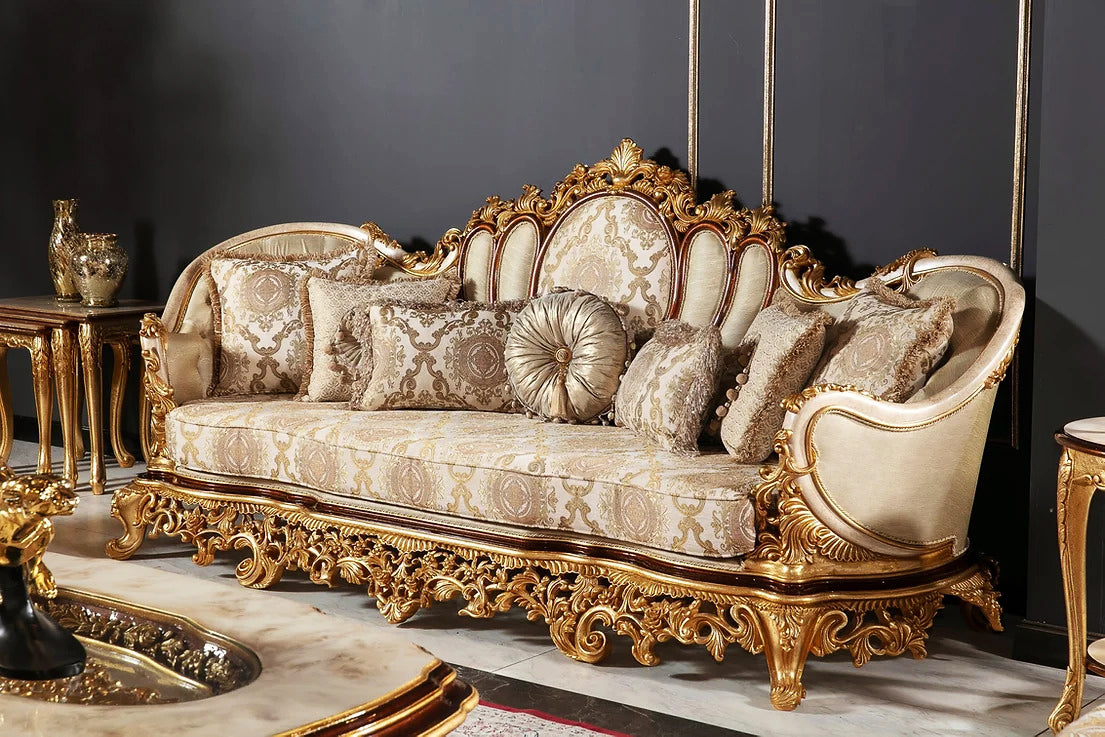 Luxury European Palace Style Antique Sofa Set