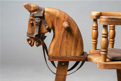 Antique Style Solid Teakwood Rocking Horse Kids Toy