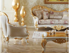 Luxury Italian villa Living Room Carving Sofa Set