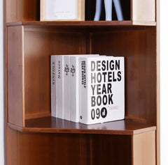 Modern Style Teakwood Corner Bookcase