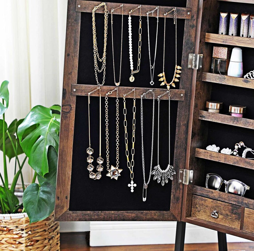 Modern Jewellery Cabinet With Mirror