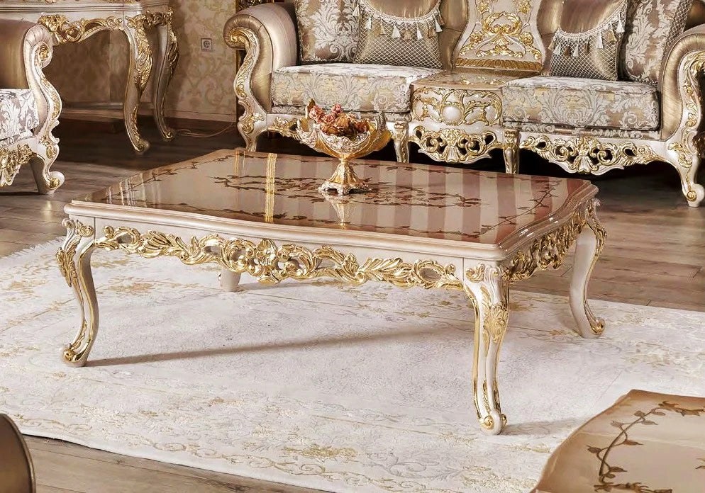 Luxury Design Solid Teak Wood Carving Sofa Set
