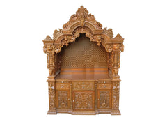 Beautiful hand carved wooden temple