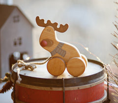 Handmade Wooden Deer Kids Toy