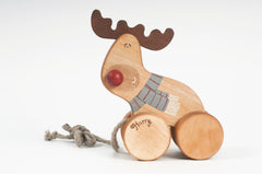 Handmade Wooden Deer Kids Toy