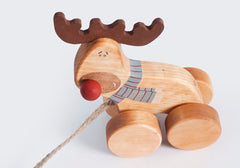 Handmade Wooden Deer Kids Toy