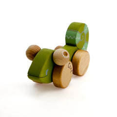 Wooden lizard toy