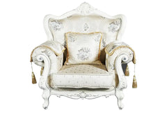 1 Seater Carved Luxurious Sofa Set