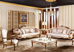 Classical Carving Wooden Buena Sofa Set