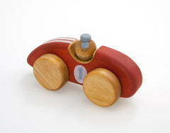 Wooden Race Car Toy for Toddlers