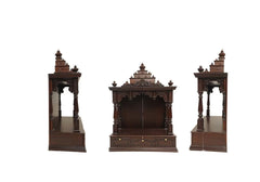 Traditional Teak Wooden Temple for Home