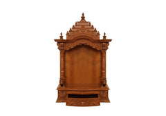 Naturally hand carved wooden temple