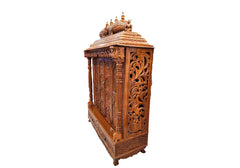 Antique Hand Crafted Teak Wooden Temple