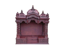 Brown hand carved temple