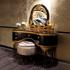 Luxury French Style Carving Dressing Table