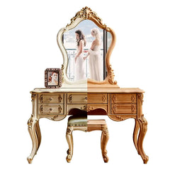 Luxury Modern Glossy French Style Dressing Table