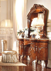 Royal European Style Carving Dressing Table