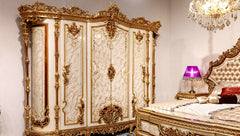 Classic And Royal Hand Carving Wardrobe