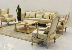 Wooden Lite Carved Handmade Classical Sofa Set