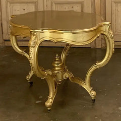 Luxury European Style Hand Carving Side Table
