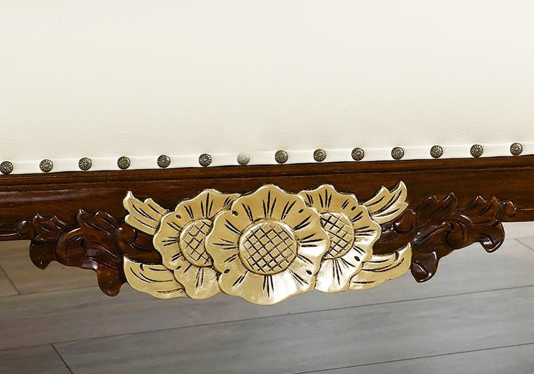 Royal Look Teakwood Handmade Deewan Chaise Lounge
