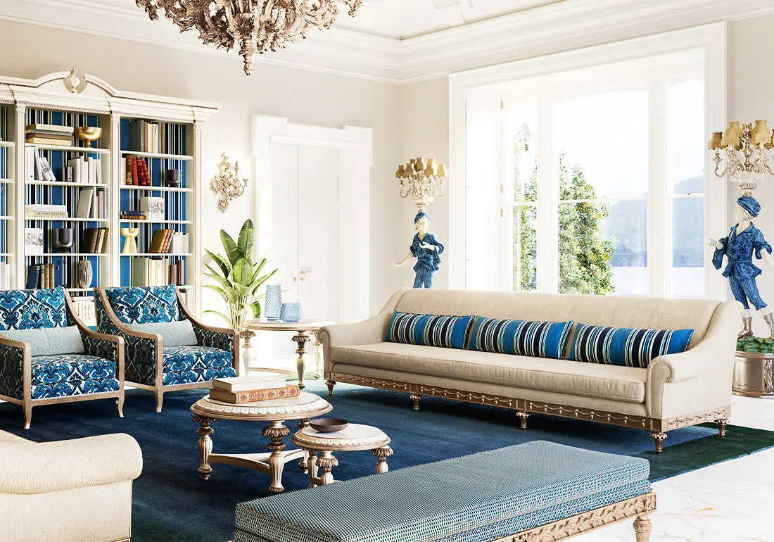 Premium Look Blue Color Sofa Set