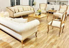 Classical and Luxury Handmade Teakwood Sofa Set