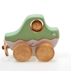 Cute Wooden Whale Kids Toy