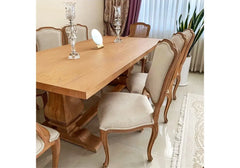 Hand Carved Wooden Made Classical Dining Table Set