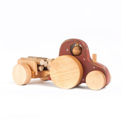 Wooden Tractor Toy for Kids