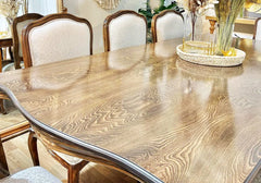 Classical and Wooden Dining Table and Chairs