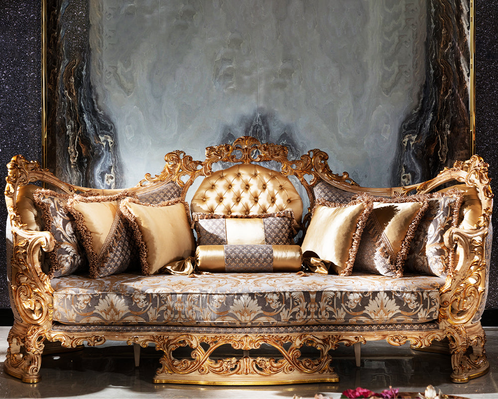 Ultra Luxurious And Royal Design Handcrafted Sofa Set – Healsway