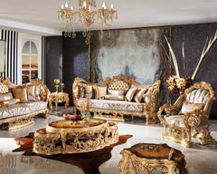 Ultra Luxurious And Royal Design Handcrafted Sofa Set